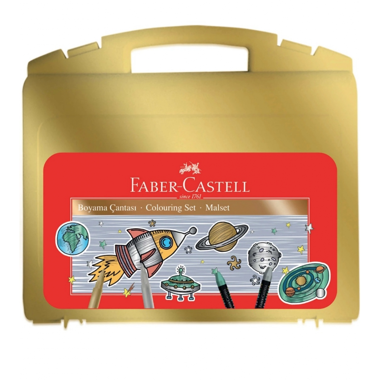 Faber-Castell Metalik Renkler Boyama Çantası