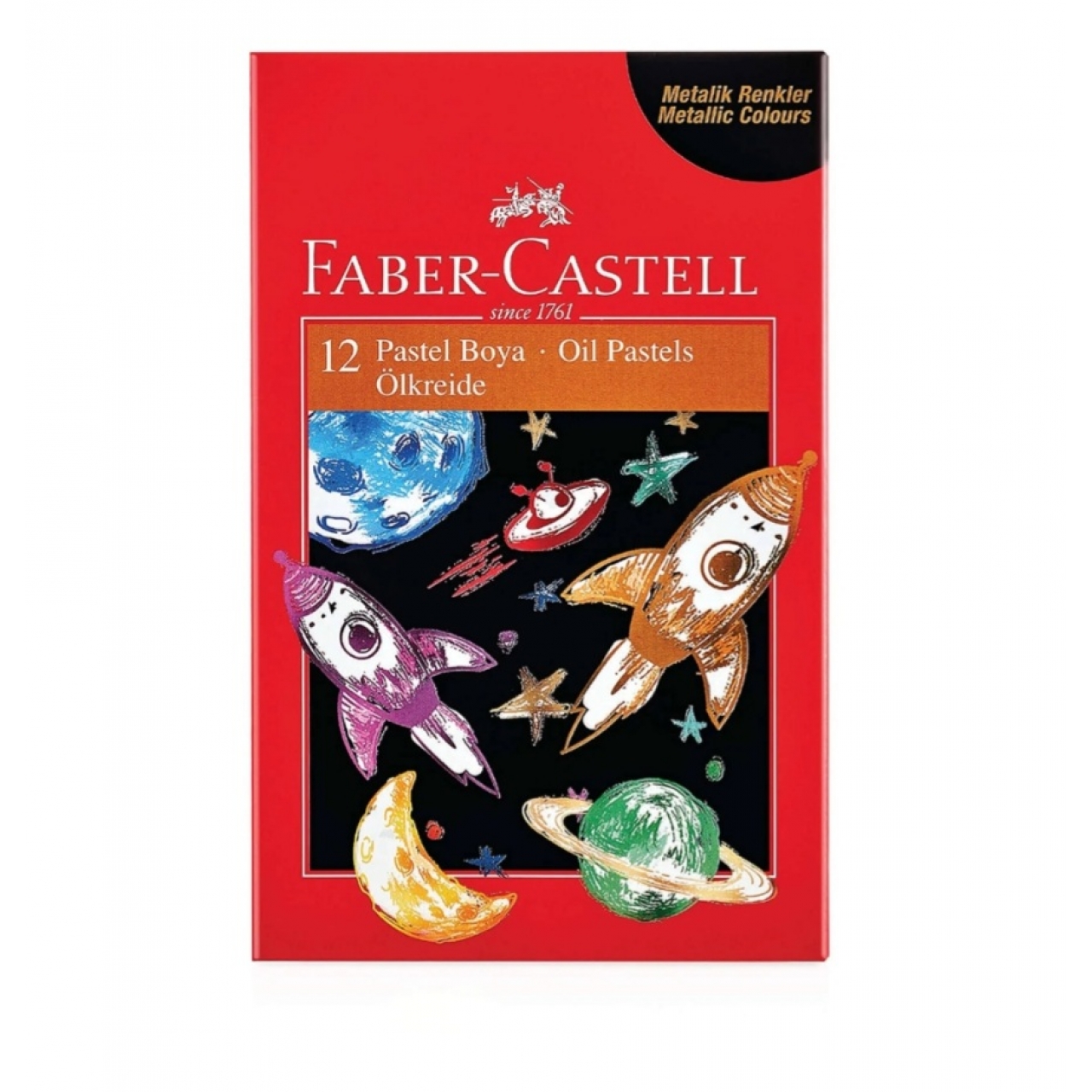 Faber-Castell 12 'li Metalik Renkler Pastel Boya