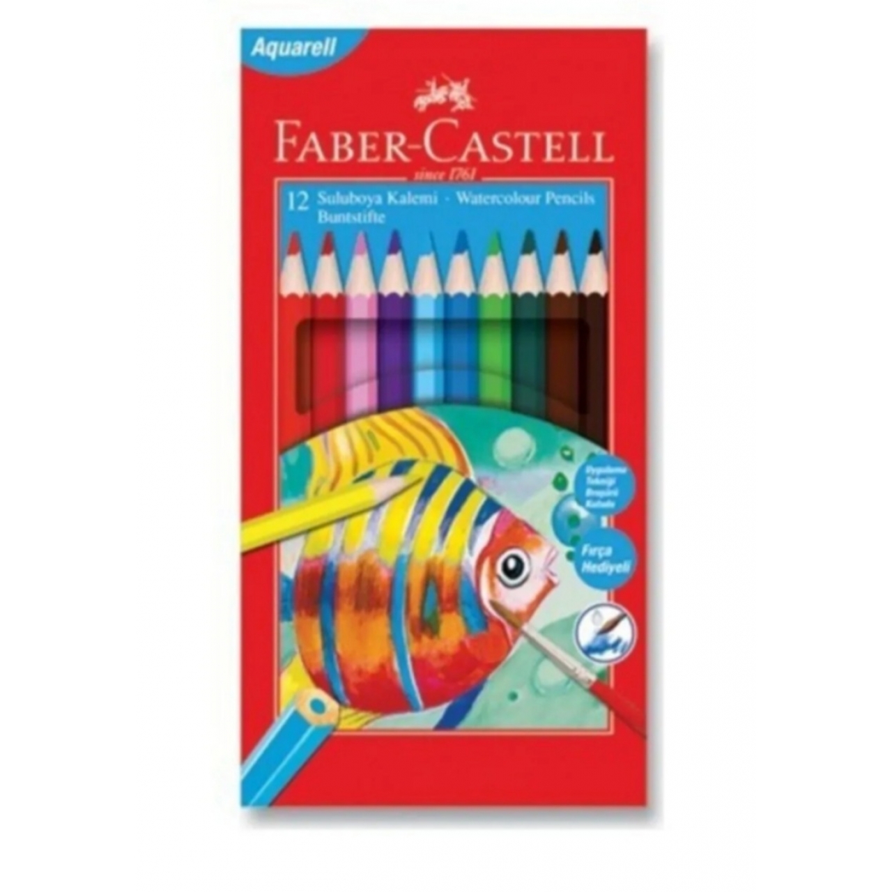 Faber-Castell Aquarell 12 Suluboya Kalemi