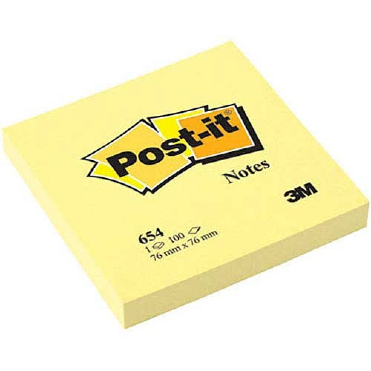 POST-IT 654 NOT SARI 100yp 76x76mm	